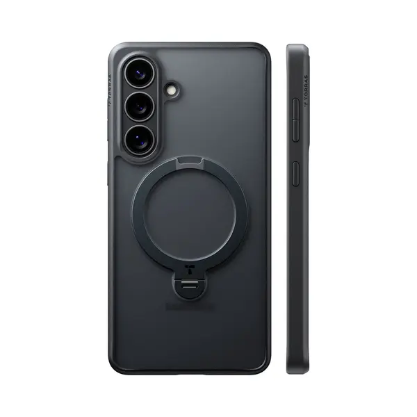 Torras - Ostand Spin Series - Samsung Galaxy S26 - Black (Samsung Galaxy S26), Smartphone Hülle, Schwarz thumbnail