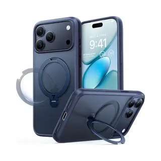Torras Ostand Spin Series Iphone 17 (Apple IPhone 17 Pro), Smartphone Hülle, Blau