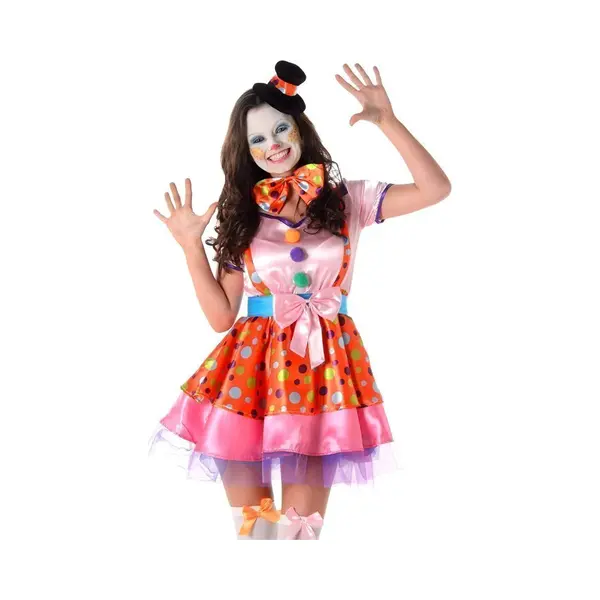 Karnival Costumes Déguisement Clown à Pois Coloré Femme Jadeo thumbnail