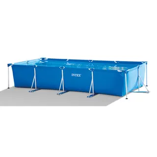 Intex 28273NP Aufstellpool Gerahmter Pool Rechteckig 7127 l Blau
