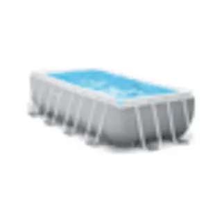 Intex 26788 bovengronds zwembad Zwembad met frame Rechthoekig 6836 l Blauw, Grijs