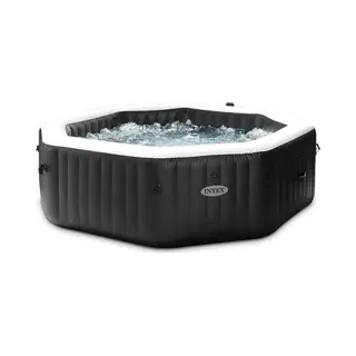 Intex PureSpa Jet & Bubble Deluxe 795 l 4 persoon/personen Achthoekig Zwart