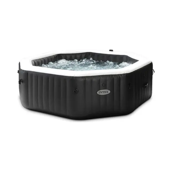Intex PureSpa Jet & Bubble Deluxe 795 l 4 persoon/personen Achthoekig Zwart thumbnail
