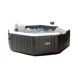 Intex PureSpa Jet & Bubble Deluxe 1098 l 6 Person(en) Achteckig Schwarz