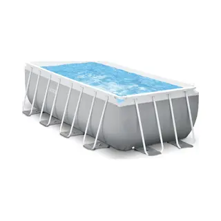 Intex 26790GN bovengronds zwembad Zwembad met frame Rechthoekig 8418 l Grijs