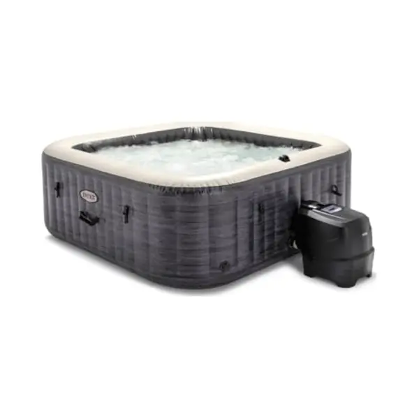 Intex PureSpa Jet & Bubble Deluxe Greystone Opblaasbare Spa - 6 Personen - 170 Bubbeljets Voor Een Ultieme Ontspanningsmassage - Bedien De Spa Via thumbnail