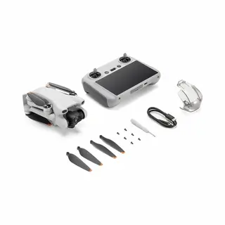 Dji Mini 3 (Rc) 4 Rotoren Mini-Drohne 48 Mp 3840 x 2160 Pixel 2453 mAh Grau, Weiß