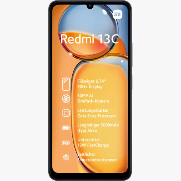 Xiaomi Redmi 13C 4 Gb 128 Gb 5000 mAh Black thumbnail