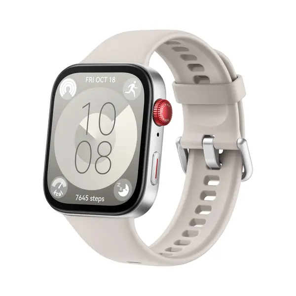 Huawei Watch Fit 3 4,62 cm (1.82") Amoled 43.2 mm Digital 408 x 480 Pixel Touchscreen Silber Wlan Gps thumbnail