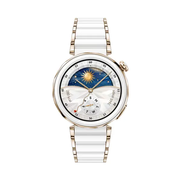 Huawei Watch GT5 Pro 42mm 3,35 cm (1.32") Amoled Digital 466 x 466 Pixel Weiß Gps thumbnail