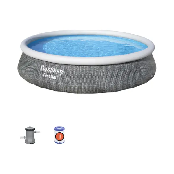 Bestway Fast Set Zwembad set rond rotan 396 thumbnail