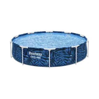 Bestway 56985 Aufstellpool Gerahmter Pool Rund 4062 l Mehrfarbig