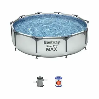 Bestway 56408 Frame Pool Steel Pro Set Schwimmbad 305x76cm Pumpe 1.249 L/h