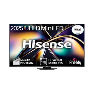 Hisense 55" U8QTUK MiniLED 165Hz Smart Ai Tv with Freely