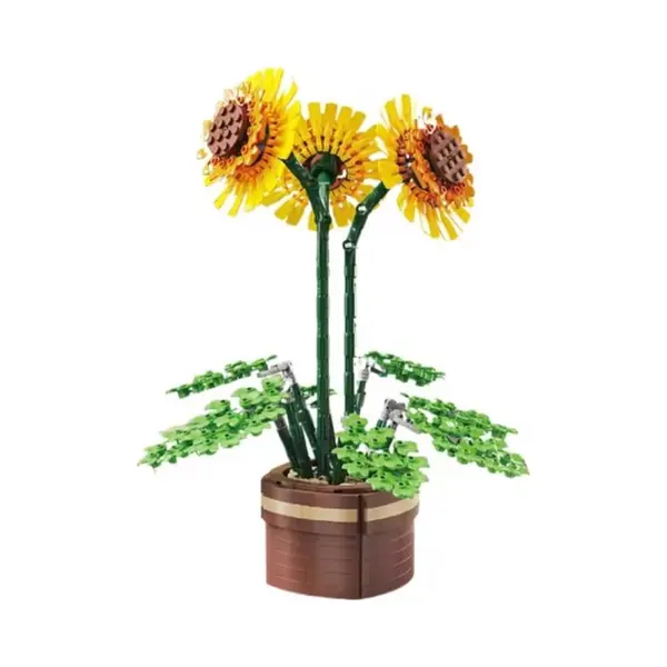 Woma 11350 Zonnebloem Bouwset | Botanical Flowers Collection 2026 Modelbouw | Classic Creator Bonsai Bloemen Speelgoed Bouwpakketten Voor Volwassenen thumbnail