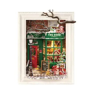 Robotime DP006 doe-het-zelf miniatuurhuisje en boekenhoekje Doe-het-zelf miniatuurhuis