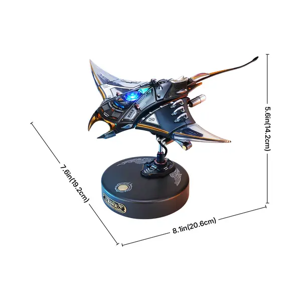 Robotime Rokr Manta Rog Mechanische 3D Puzzel Kit MI06 thumbnail