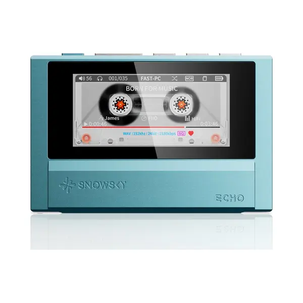 FiiO Echo Retro Hi-Res Digitaler Audio-Player, Dual-Dac-Bluetooth-Musik-Player, 4, 4 Mm Symmetrischer Ausgang, Farbbildschirm, Tragbarer Dap thumbnail