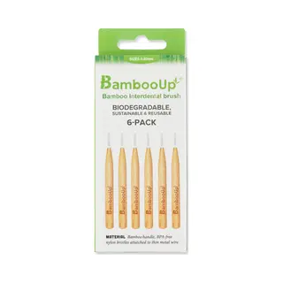 BambooUp Bamboo Interdentale Borstels 0, 80mm 6 Stuks