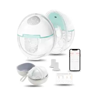 Youha Evera - Dubbele Borstkolf Met App & Led-Scherm – Draadloos & Handsfree – 180 Ml – Inclusief 17, 19, 21 En 24mm Borstschild - Inclusief
