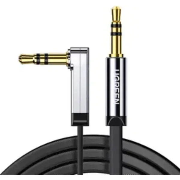 3m Winkelstecker Aux Kabel 3.5 Mm Klinke Eingang Miniklinke Für Lautsprecher Android Handy Tablet Autoadio Pc Anlage Hifi Silber - Ugreen thumbnail