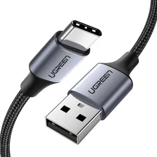 Ugreen 60126 Usb-kabel 1 m Usb C Usb A Zwart, Grijs