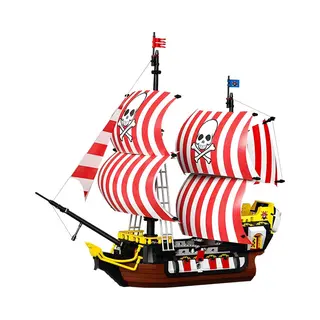 Zhe Gao - Classic Black Beard Ship Bouwset | Caribbean Adventure Modelbouw | Educatief Creator Piratenschip Speelgoed Bouwpakketten Voor Kinderen &