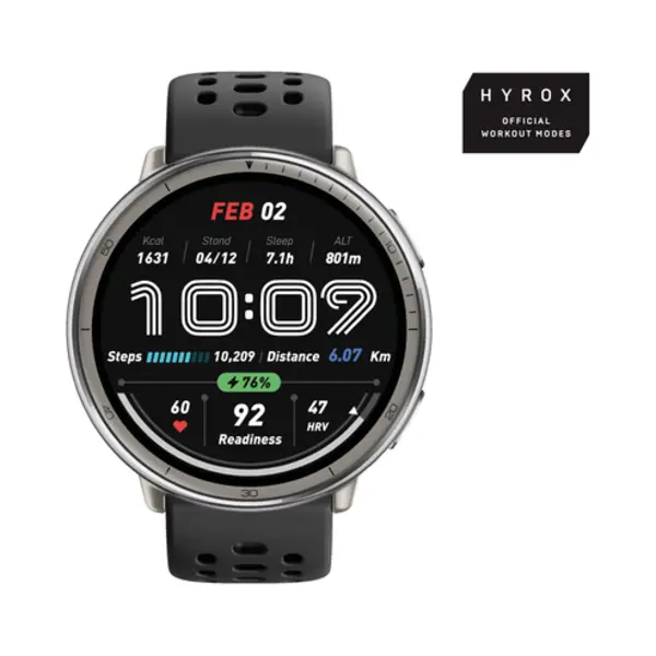 Amazfit Active 2 3.35 cm (1.32") Amoled 43.9 mm Digital 466 x 466 pixels Touchscreen Silver Gps (satellite) thumbnail