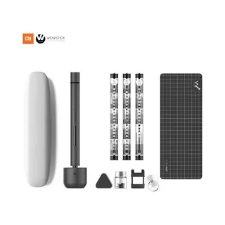 Xiaomi Wowstick 1F+ Elektrische Schroevendraaierset Oplaadbare Draadloze Elektrische Schroevendraaier Met Led Zwart