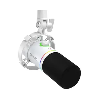 Maono PD200X - Xlr Dynamische Rgb Microfoon Pc - Usb-microfoon Voor Streaming / Podcast / Studio / Gaming / Geschikt Voor PS4/5 - Wit