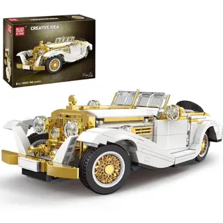 Mould King 10003 Vintage Classic Oldtimer Bouwset | Hot City Racing Champion Adventure | Technische Speelgoed Creator Bouwpakketten Voor Volwassenen &