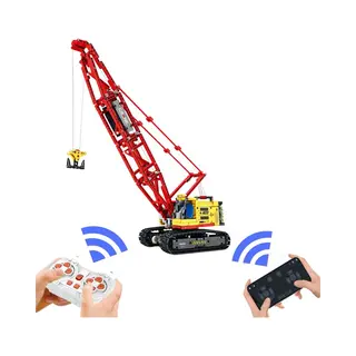 Reobrix Rc Crawler Crane Toy Building Block With Motors, Technical Engineering Toy Model Colleciton, 22006 Heavy Duty To Build For Adults,