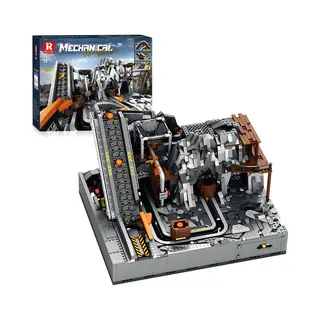 Reobrix 22023 Icons Mining Machine Mega Bouwset | Classic Creator Modular Building | Expert Architecture Modelbouw | Technisch Educatief Speelgoed