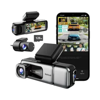 Botslab G980H Multi-Kanal 3CH (Gps-Empfänger, Wlan, 4K), Dashcam, Schwarz