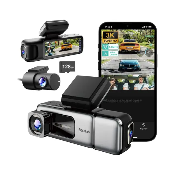 Botslab G980H Multi-Kanal 3CH (Gps-Empfänger, Wlan, 4K), Dashcam, Schwarz thumbnail