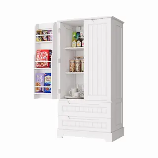 Xbro Keukenkast Vrijstaand – Met 2 Lades En 2 Deuren – Opbergkast – Voor Keuken, Eetkamer Of Wasruimte – 40 X 60 X 120 Cm – Wit