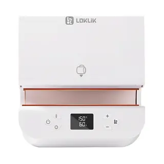 LOKLiK Sg-Ryj-0202-Eu-L-B2B Heizpresse 540 W Weiß 75 x 85 mm 200 °C Eingebautes Display
