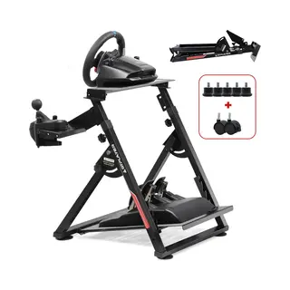 Gtplayer Lenkradständer Für Lenkrad Gaming Wheel Stand Racing Lenkradständer Mit V1 V2 Schalthebelhalterung Neigungsverstellbares Gestell PS4 Xbox