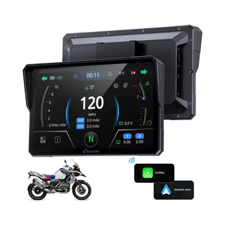 Carpuride W702BS - Bmw-motorfietsen - CarPlay-scherm - Native Wonder Wheel - Draadloze CarPlay En Android Auto - Gegevensuitlezing- 7 Inch