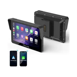 Carpuride W502BS - 5 Inch - Bmw-motorfietsen - CarPlay-scherm - Native Wonder Wheel - Draadloze CarPlay En Android Auto - Gegevensuitlezing