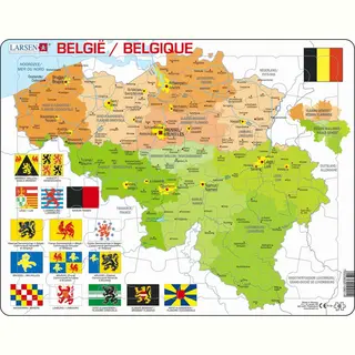 Larsen Maxi Kaart België 48 stukjes