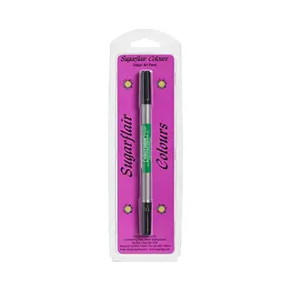 Sugarflair Colours Sugarflair Holly Green Edible Food Decorating Pen - Dual Tip Food Pens For Writing Messages & Drawing On Sugar Paste, Marzipan, Frosting Or Any Other