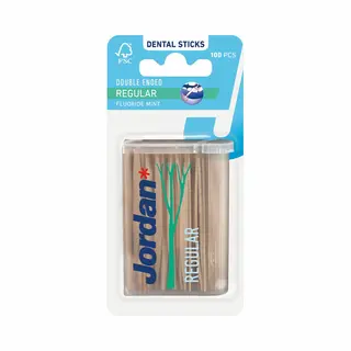 Jordan Tandenstokers Double Ended Regular 100 Stuks