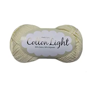Baumwollmischgarn Zum Stricken Und Häkeln, 3 Oder Leicht, Verschweißt, Dk-Gewicht, Drops Cotton Light, 450 Meter Pro Knäuel 01 Off White