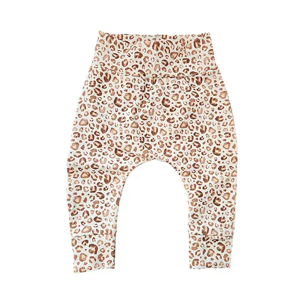 Broekje Leopard Beige - Crème - Little Adventure - Maat 74/80 thumbnail