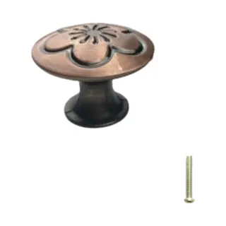 Hoexs Kastknop Brons – Meubelknop 3cm – Inclusief Bevestigingsbout – Strak Meubelbeslag Voor Kast, Lade