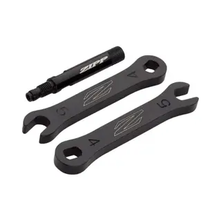 sram Zipp 60/404 Gekartelde Ventielverlengingen - Aluminium - 41 Mm - Zwart