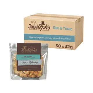 Joe & Seph Gin & Tonic Popcorn Snack Packs 30 X 32g