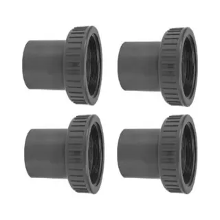 Sunmax Wartel Adapter Verloopstuk Koppelstuk Naar 50mm Druk Pvc Zwembad Pomp (4 Stuks) Past Op Intex