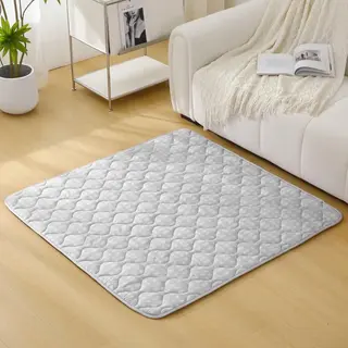 Hakuna Matte Gewatteerde Baby Kruipdeken 127 Cm, Grijs – Extra Dikke 1, 5 Cm Zachte Baby Kruipmat – Baby Speelmat Met Antislip Onderzijde Voor Kruipen, Box –